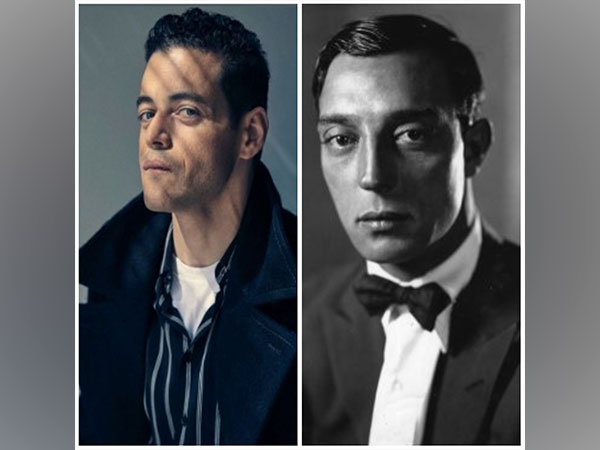 Rami Malek and Buster Keaton (Source: Twitter)
