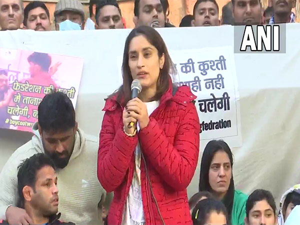 Vinesh Phogat talking to media (Photo: ANI)