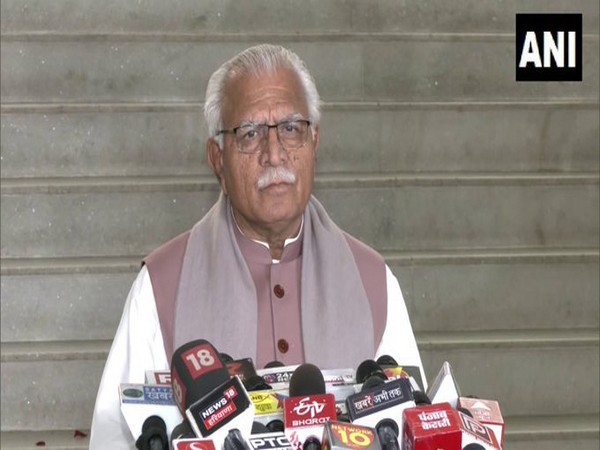 Haryana Chief Minister Manohar Lal Khattar (Photo/ANI)