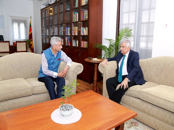 External Affairs Minister S Jaishankar in a meeting with Sri Lanka's President Ranil Wickremesinghe. (Image Credit: Twitter/ @DrSJaishankar)