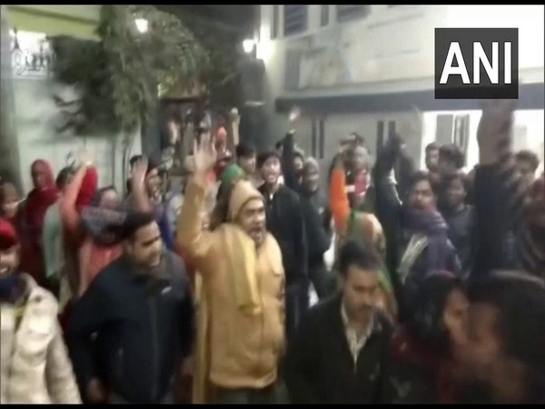 Local protests outside the hospital