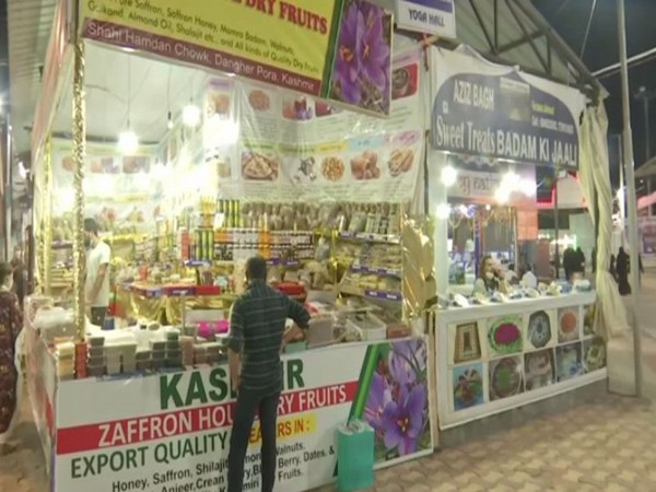 A visuals of a Kashmiri dry fruit stall at 'Numaish'. (Photo/ANI)