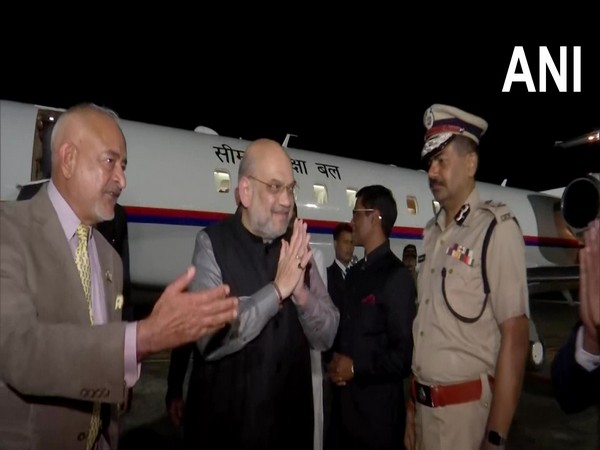Home Minister Amit Shah after his arrival at Port Blair (Photo/ANI)