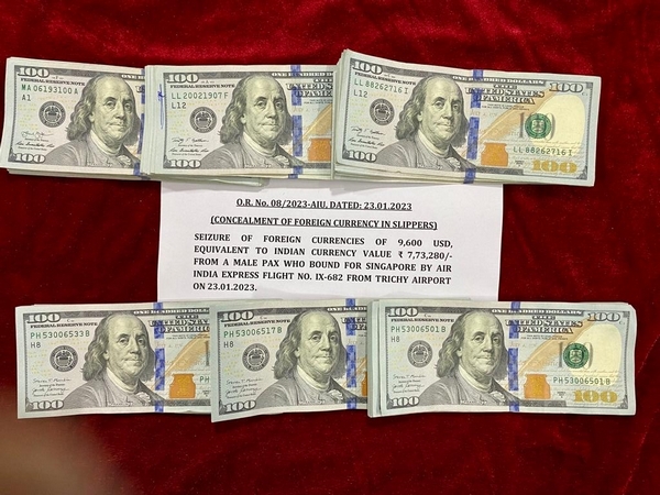 Seized Foreign currency (Photo/ANI)