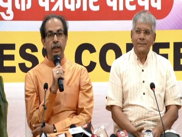 Uddhav Thackeray and Prakash Ambedkar (Photo/ANI)