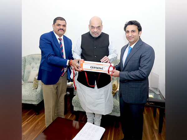 Home Minister Amit Shah launches the first made-in-India HPV vaccine (Photo: Adar Poonawalla Twitter)