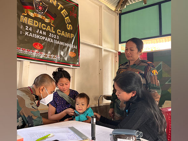 Assam Rifles medical camp at Kaskaupara in North Tripura (File photo/ANI)