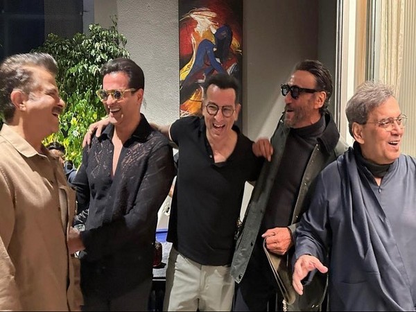 Anil Kapoor, Ronit Bose Roy, Rohit Bose Roy, Jackie Shroff, Subhash Ghai. (Image Source: Instagram)