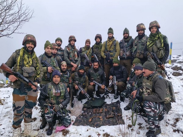 Indian Army after busting the hideouts. (Photo/ANI)