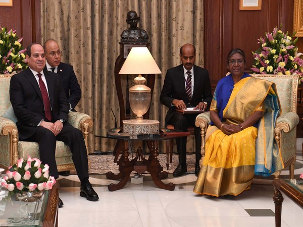 Egyptian President Abdel Fattah El-Sisi met with President Droupadi Murmu