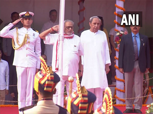 Odisha governor saluting the Republic Day parade (Photo/ANI)