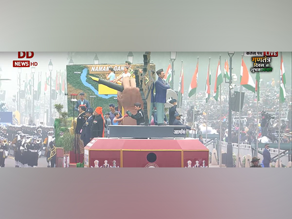 Veterans' tableau at Republic Day parade on Thursday (Photo:Screengrab/YouTube, DD News)