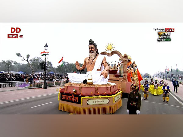 Uttar Pradesh tableau in the Republic Day parade (Photo/Youtube DD News)