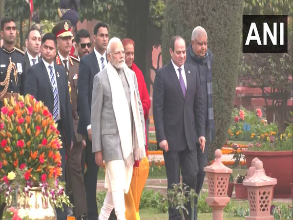 Egyptian President Abdel Fattah El-Sisi attends the 'At Home' reception with PM Narendra Modi in New Delhi. (Photo/ANI)