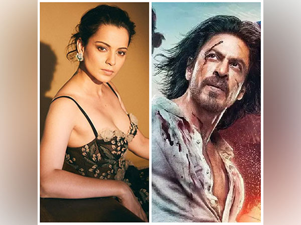 Kangana Ranaut and Shah Rukh Khan in Pathaan's poster (Source: Twitter)