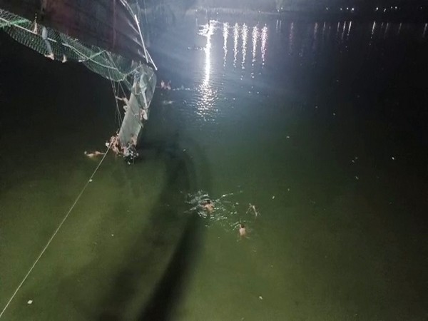 Visual from Morbi Bridge collapse (Photo/ANI)