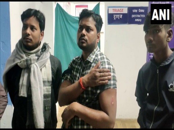 People at the district hospital after being attacked by the stray dog (Photo/ANI)