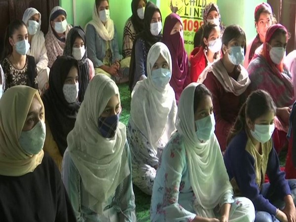 Girls attending seminar on Girl Child Day in a Srinagar based NGO in J-K (File Photo/ANI)