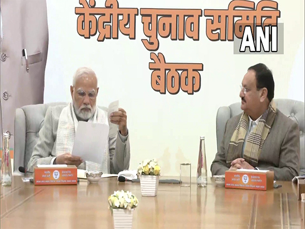 Visual of the BJP CEC meeting (Photo:ANI)