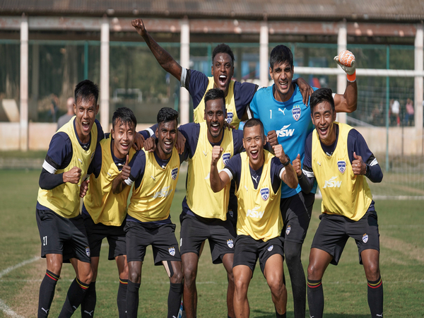 Bengaluru FC during training (Photo: Twitter@bengalurufc)