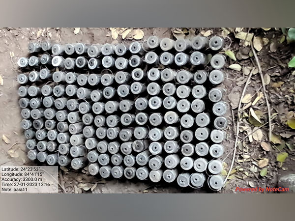 162 Improvised IEDs recovered by CRPF and Bihar police. (Photo/ANI)