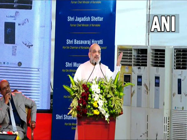 Home Minister Amit Shah inaugurates stadium at KLE society's BVB (Photo/ANI)