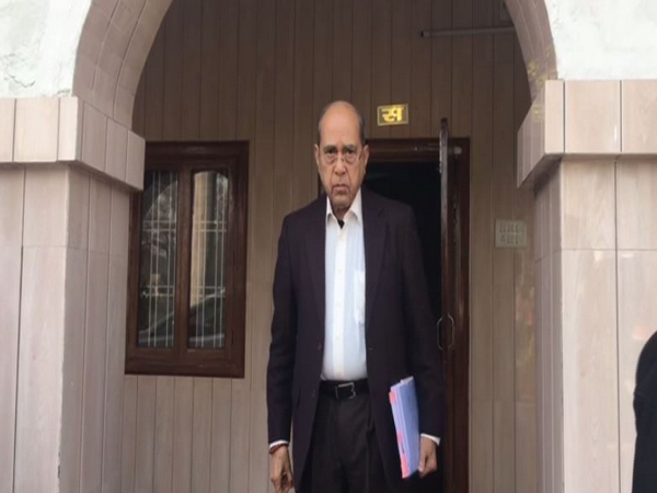 Nripendra Mishra leaves Ayodhya Circuit House for the meeting (Photo/ANI)