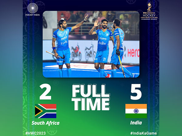 Indian team had something to cheer about with this win. (Photo- HI Twitter)