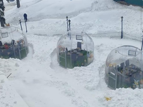Glass igloo restaurant in Gulmarg (Photo/ANI)