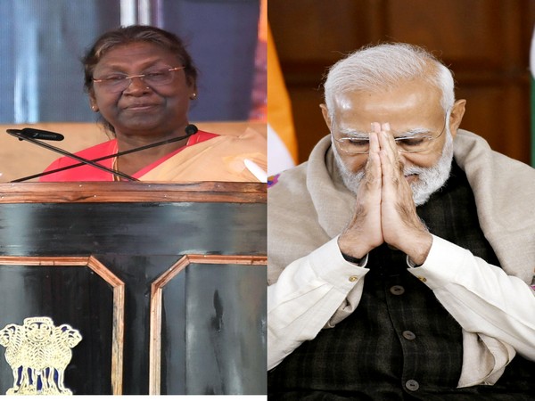 President Droupadi Murmu and Prime Minister Narendra Modi (Photo:ANI)
