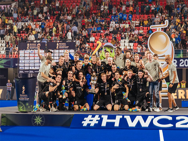 Germany team with the trophy. (Photo- Hockey India)