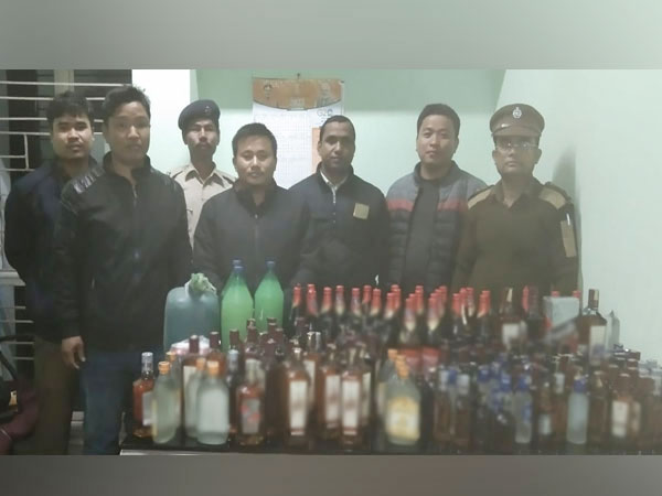 Seized liquor by Tripura Excise Organization