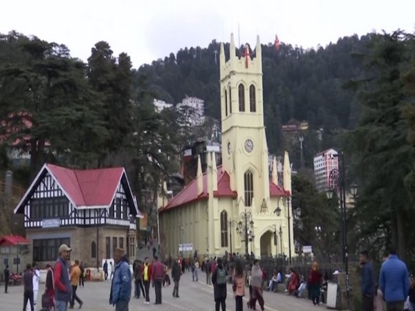 The Mall Road in Shimla is popular with tourists. (Photo/ANI)