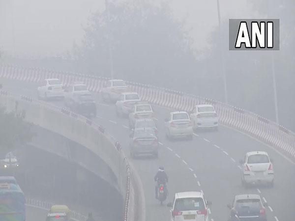 Low visibility witnessed across North India (Photo/ANI)