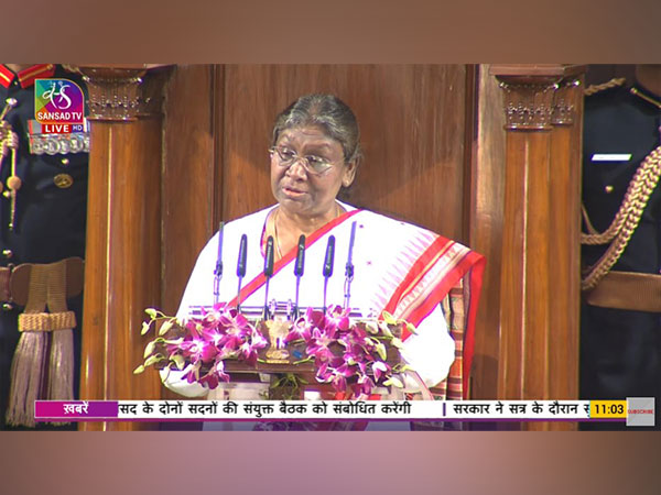 President Droupadi Murmu (Photo:Sansad TV)