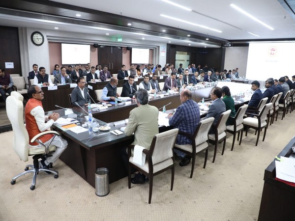 Madhya Pradesh CM Shivraj Singh Chouhan chaired collector-commissioner conference (Photo/ANI)