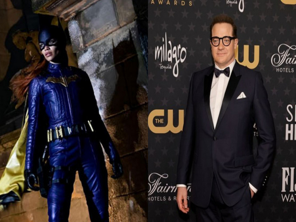 Leslie Grace as Batgirl and Brendan Fraser