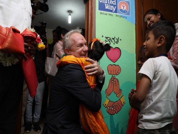 UNGA President Csaba Korosi visits Anganwadi in Karnataka (Image Credit: Csaba's Twiter)
