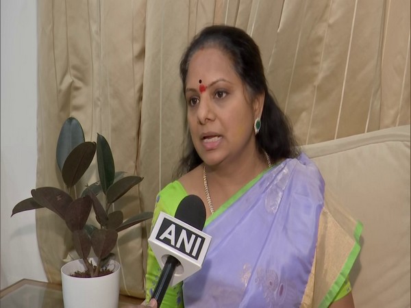 Bharat Rashtra Samithi (BRS) MLC K Kavitha. (Photo/ANI)