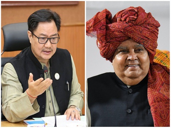 Kiren Rijiju and Jagdeep Dhankar (File Photo/ANI)