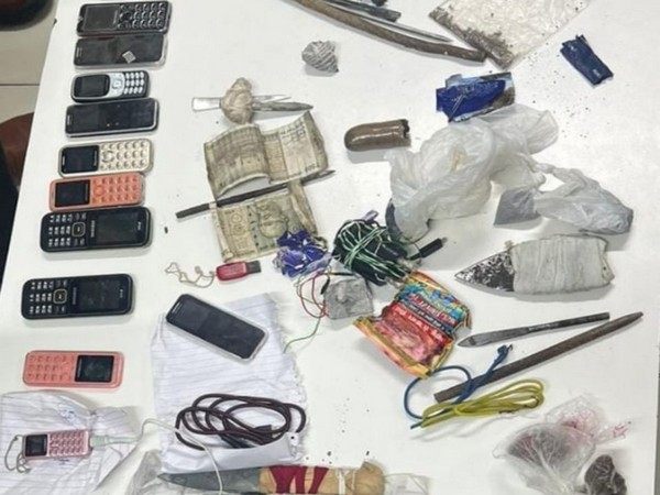 Restricted items recovered from Tihar Jail (Photo/ANI)