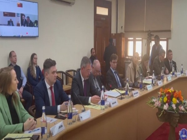 Russian Ambassador to India Denis Alipov at Indian Council of World Affairs-Russian Council Dialogue (Photo/ANI)