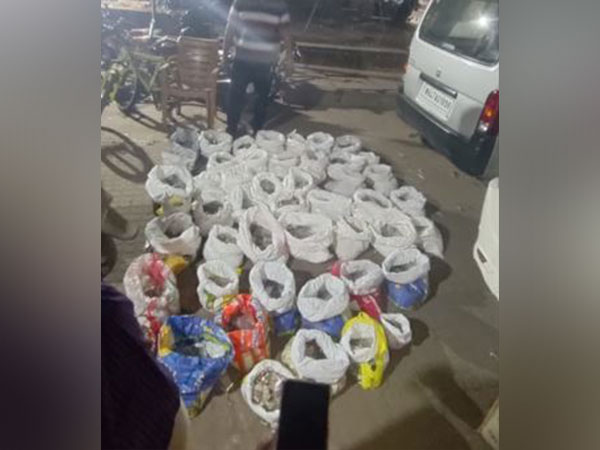 Fake coins seized in Mumbai's Malad area (Photo/ANI)