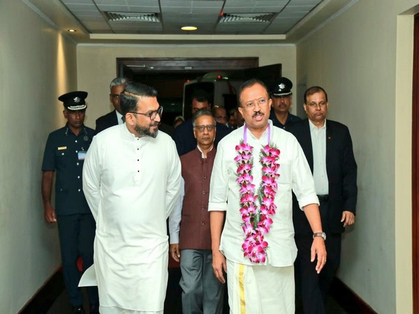 MoS for External Affairs V Muraleedharan with Sri Lankan State Minister of Foreign Affairs, Tharaka Balasuriya. (Photo Credit - Twitter)