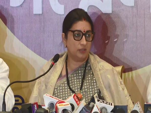 Smriti Irani during Press Conference in Kolkata (Photo/ANI)