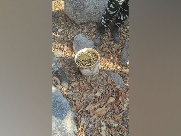 The recovered 1178 rounds of live cartridges. (Photo/ANI)