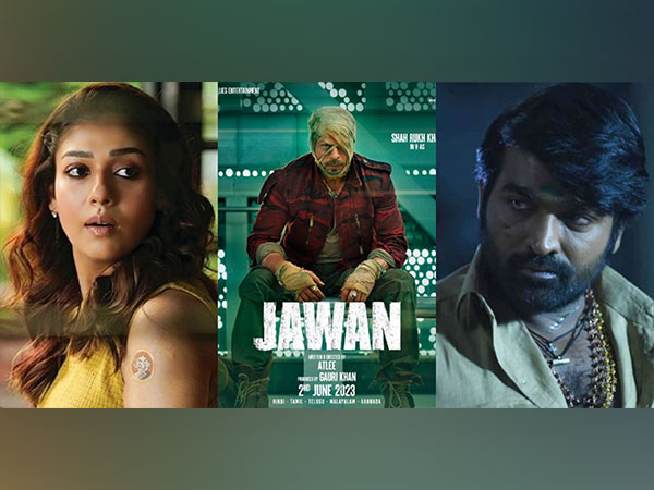 Nayanthara, Vijay Sethupathi, Jawan poster (Image source: Twitter)