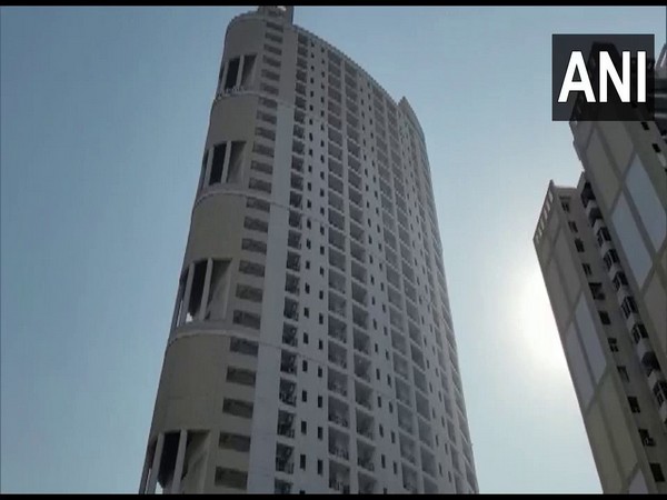 Visual of the high-rise society in Noida (Photo:ANI)