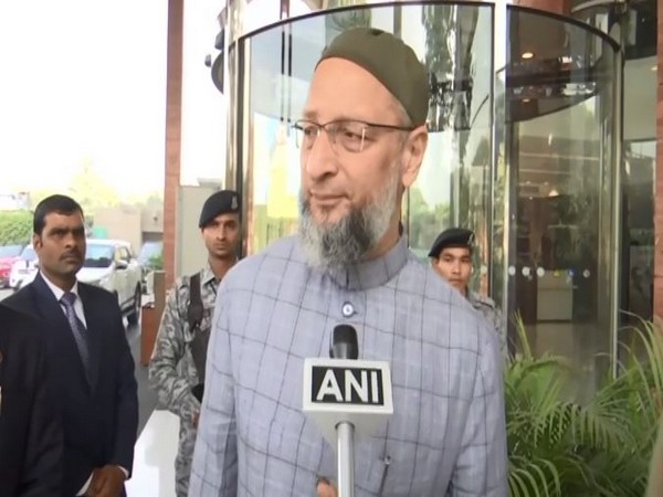Asaduddin Owaisi in Lucknow (Photo/ANI)