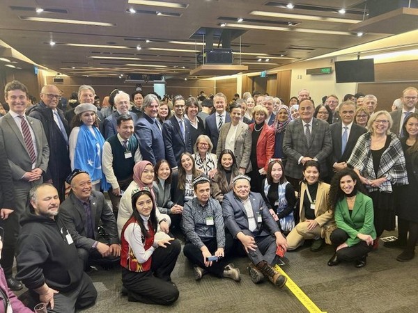 Canadian Parliamentarians rejoicing after passing bill on resettlement of 10, 000 Uyghurs in Canada. (Photo Credit - Twitter/Sameer Zuberi)